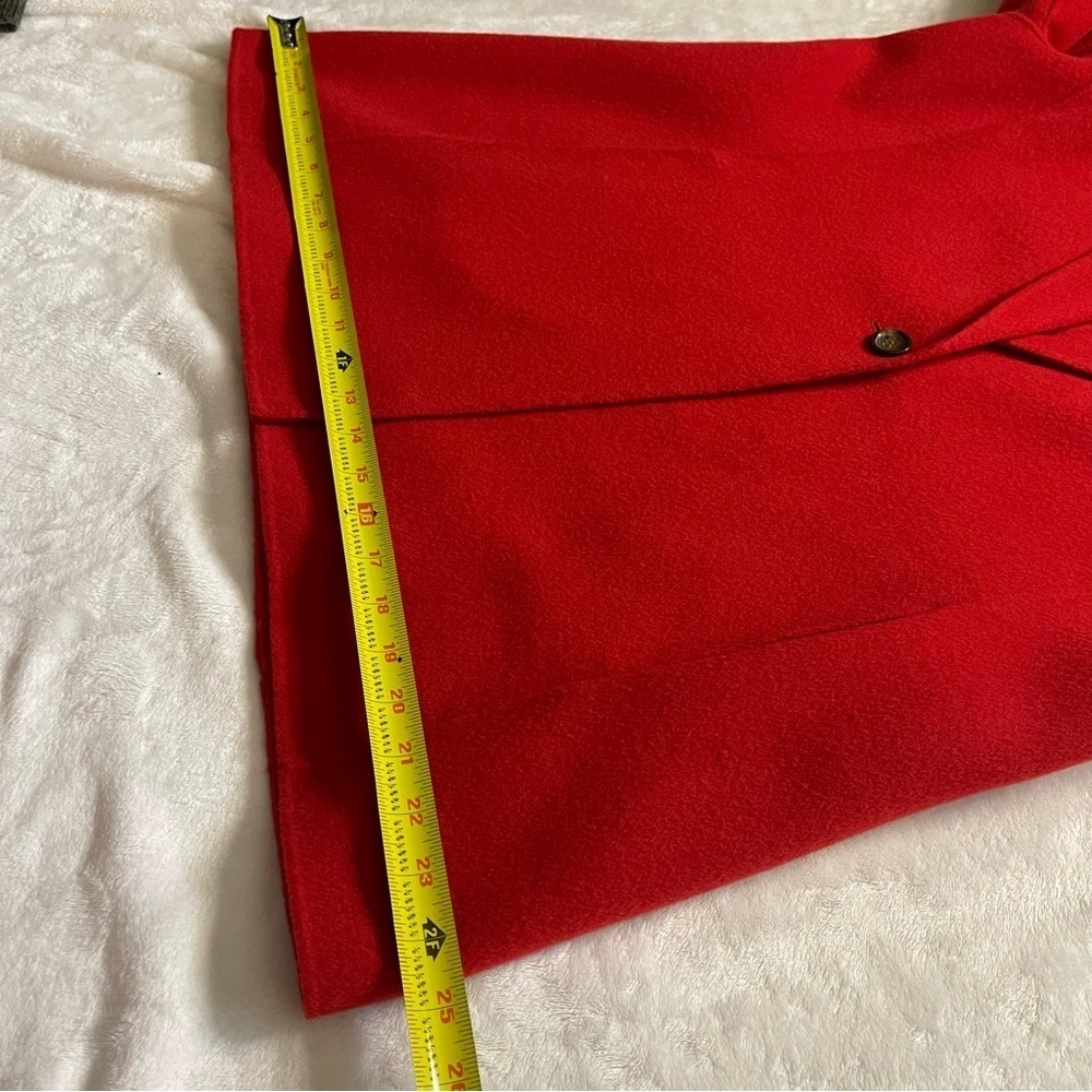 Talbots / Red Wool Jacket / Single Button / Women… - image 8